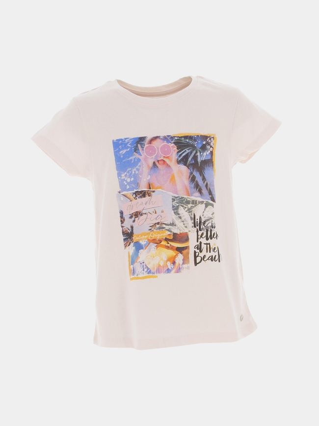 T-shirt plage betty rose fille - Deeluxe