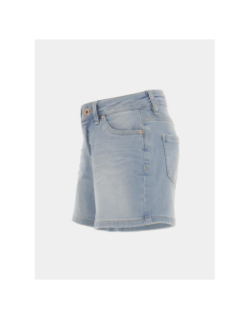Short en jean romy ice bleu clair fille - Kaporal