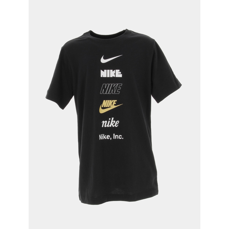 T-shirt nsw camo futura multi logos noir enfant - Nike