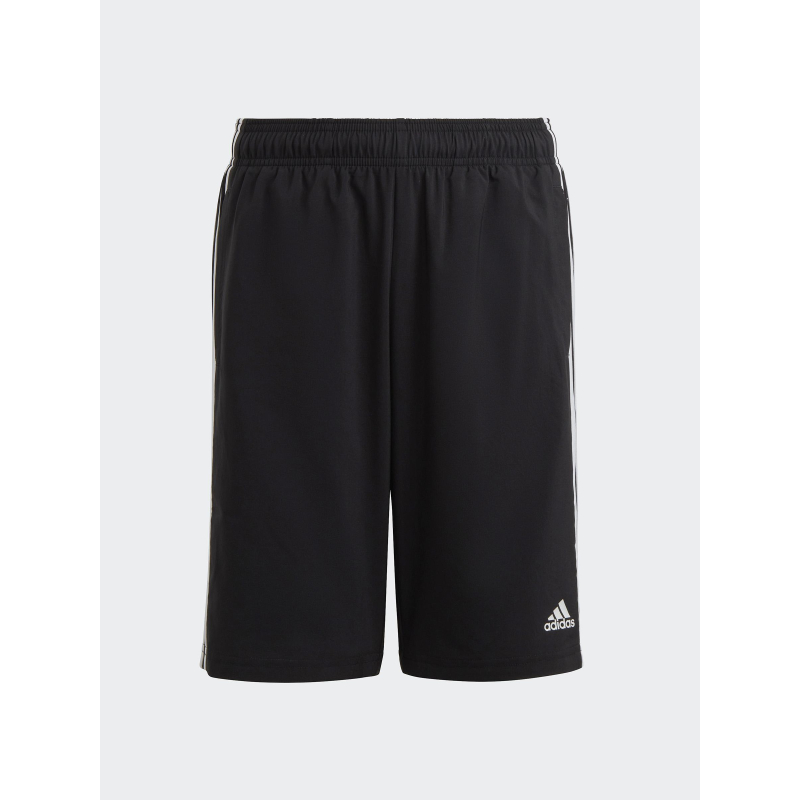 Short de sport 3 stripes noir enfant - Adidas