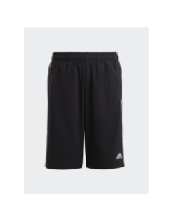 Short de sport 3 stripes noir enfant - Adidas
