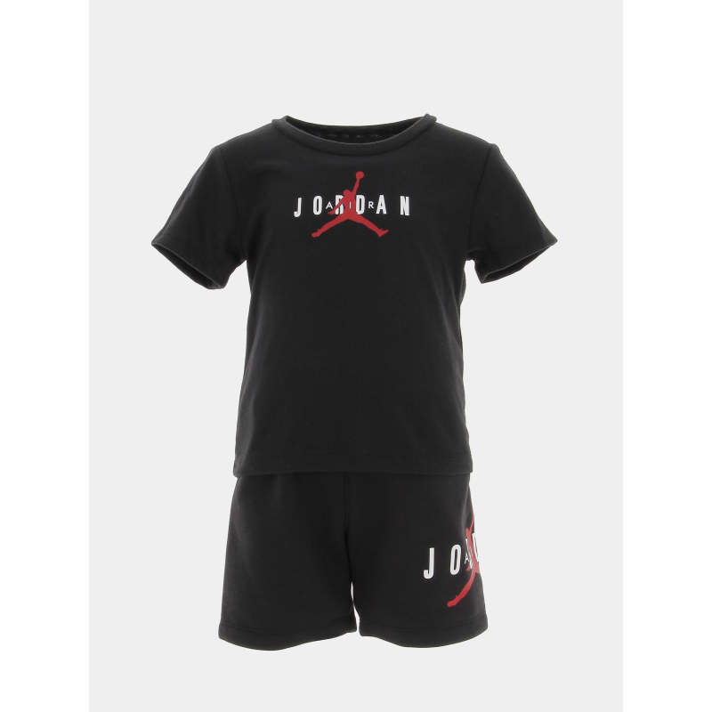 Ensemble short t-shirt logo classique noir enfant - Jordan