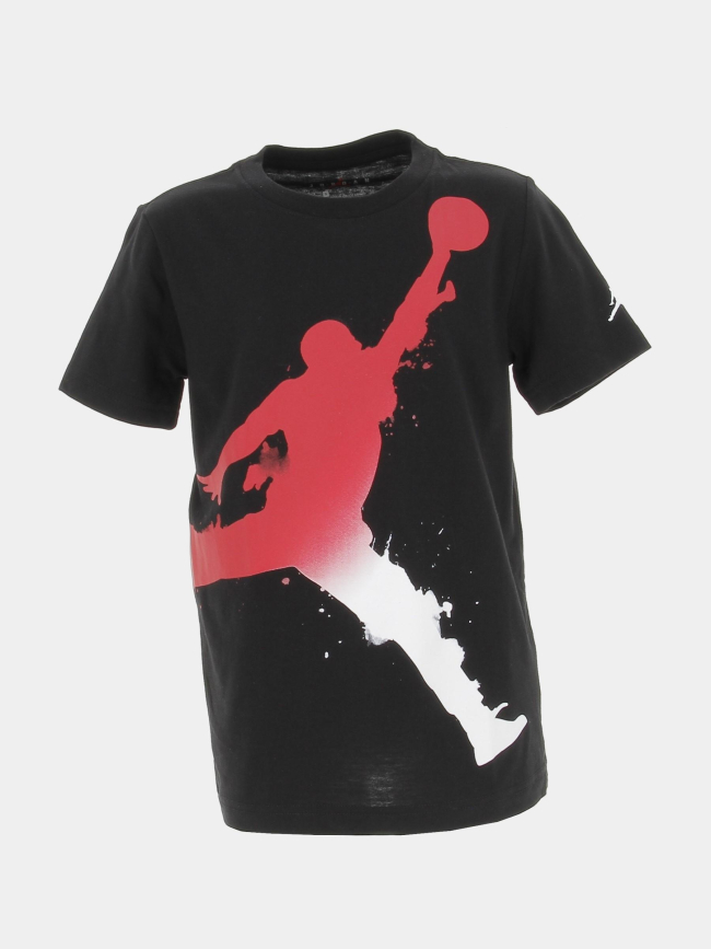 T-shirt jumbo logo dégradé splash noir garçon - Jordan