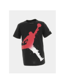 T-shirt jumbo logo dégradé splash noir garçon - Jordan