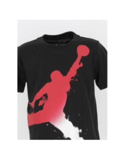 T-shirt jumbo logo dégradé splash noir garçon - Jordan