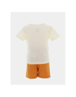 Ensemble short t-shirt sportswear écru orange enfant - Nike
