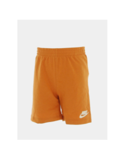 Ensemble short t-shirt sportswear écru orange enfant - Nike