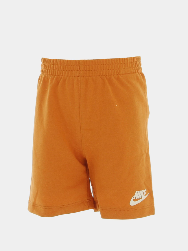 Ensemble short t-shirt nsw logo écru orange enfant - Nike