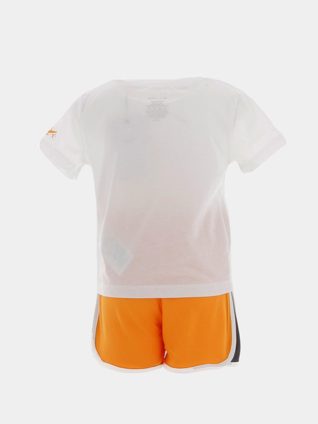 Ensemble short t-shirt sportswear coral blanc orange enfant - Nike