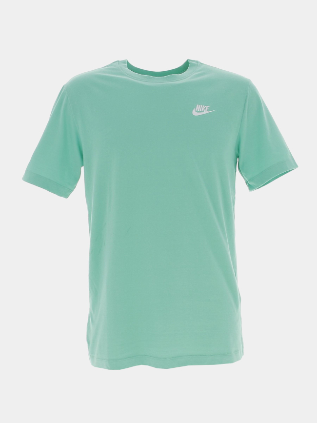 T-shirt nsw club logo brodé bleu homme - Nike