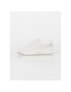 Baskets en cuir tennis brandy écru femme - Tbs