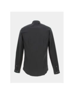 Chemise slim manches longues poplin noir homme - Calvin Klein