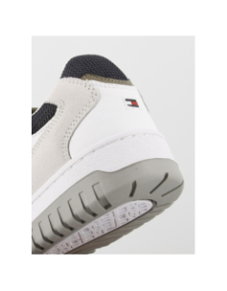 Baskets street mix monogramme blanc gris homme - Tommy Hilfiger
