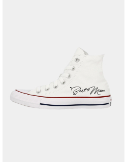 Baskets montantes toile chuck taylor best mom blanc - Converse