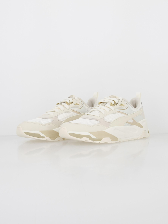 Baskets trinity beige blanc homme - Puma