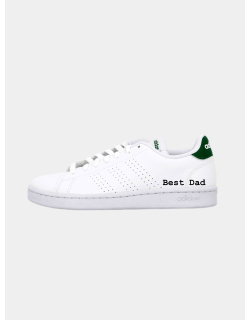 Baskets basses advantage best dad blanc vert homme - Adidas