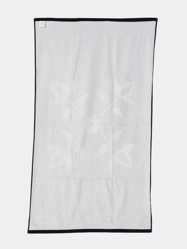 Serviette de plage imprimé logo inizio bleu marine - Oxbow