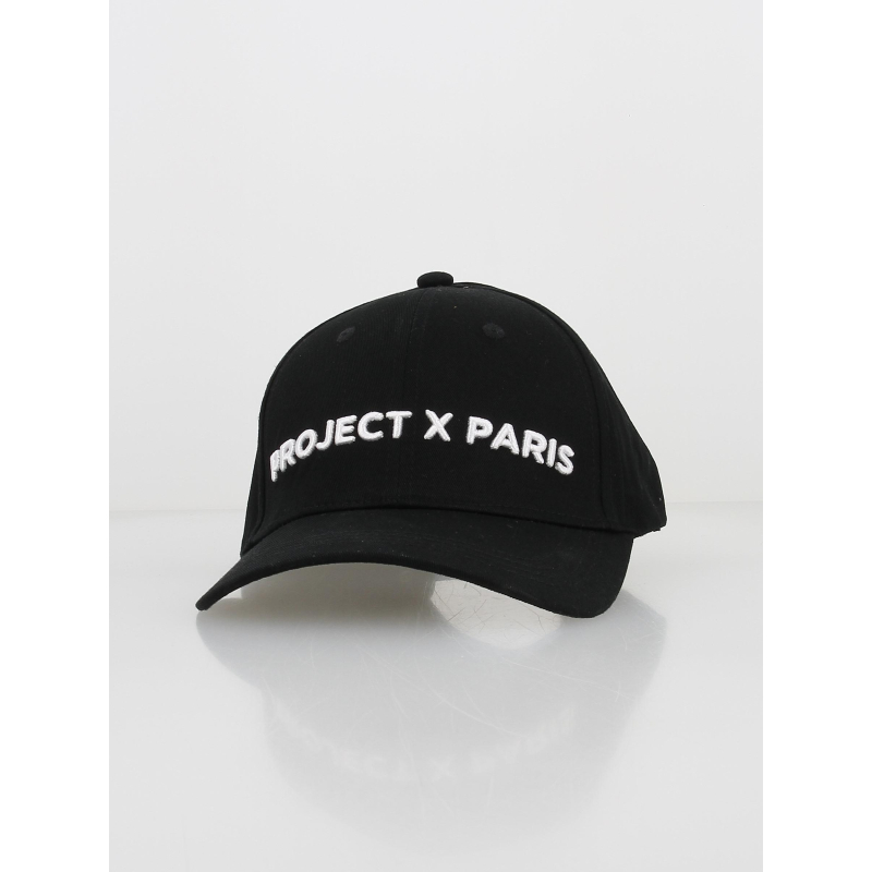 Casquette brodée logo blanc noir - Project X Paris