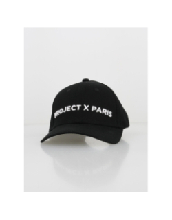 Casquette brodée logo blanc noir - Project X Paris