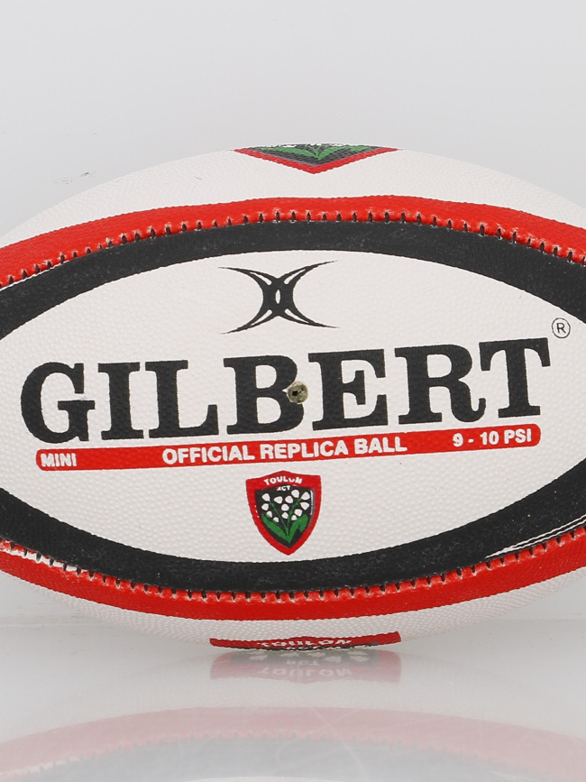Ballon de rugby mini replica toulon blanc - Gilbert