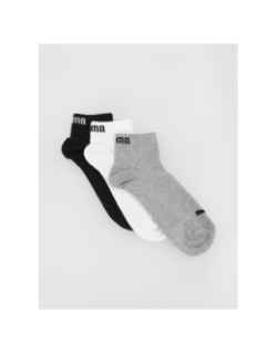 Lot de 3 paires de chaussettes gris/noir/blanc enfant - Puma