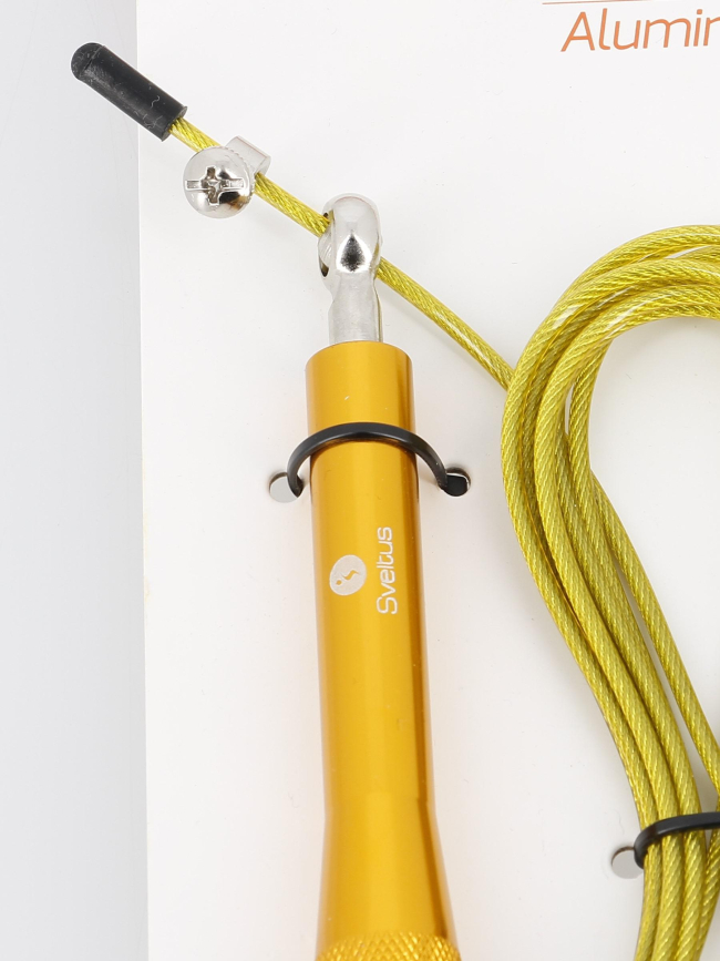 Corde à sauter aluminium jaune - Sveltus