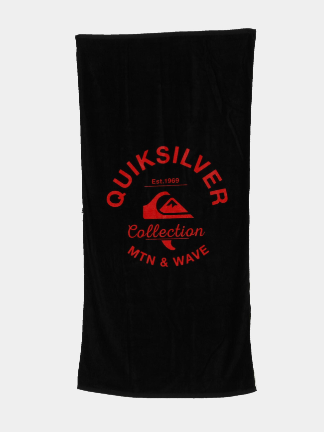 Serviette de plage logo rouge noir - Quiksilver