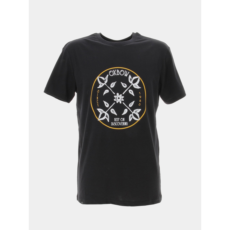 T-shirt graphique logo imprimé noir homme - Oxbow