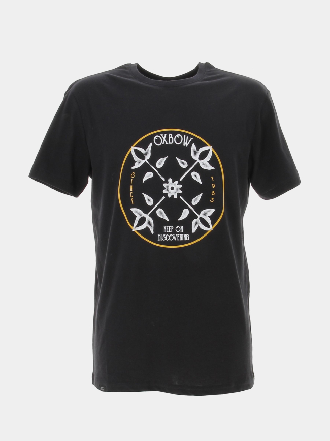 T-shirt graphique logo imprimé noir homme - Oxbow