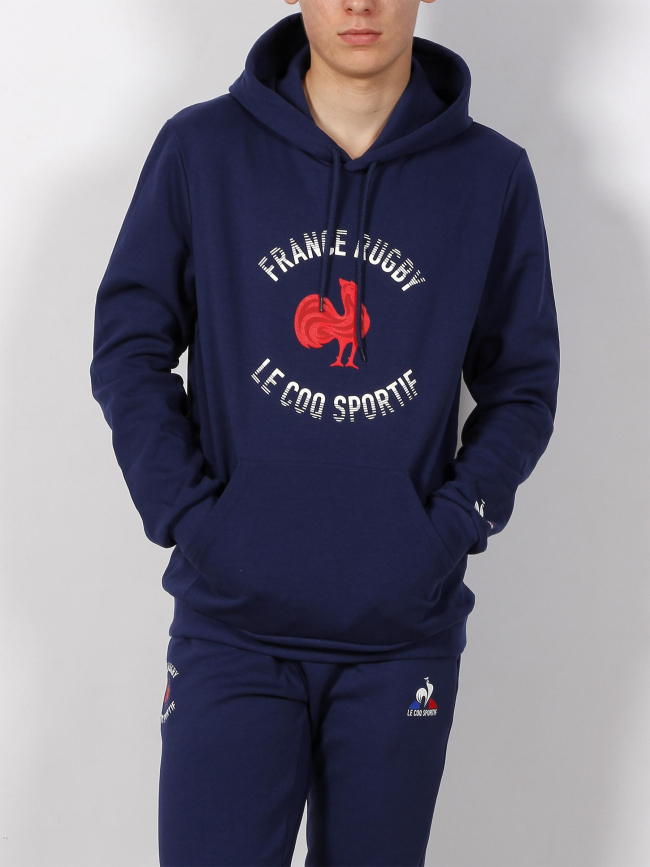 Sweat fanwear FFR bleu marine homme - Le Coq Sportif