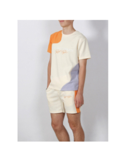 T-shirt colorblock orange homme - Project X Paris