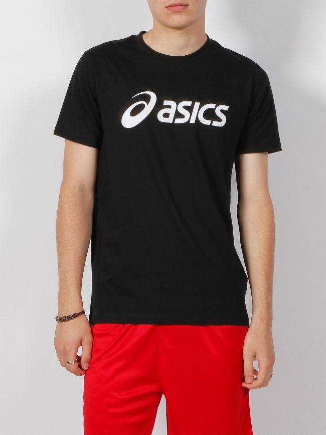 T-shirt gros logo imprimé noir homme - Asics