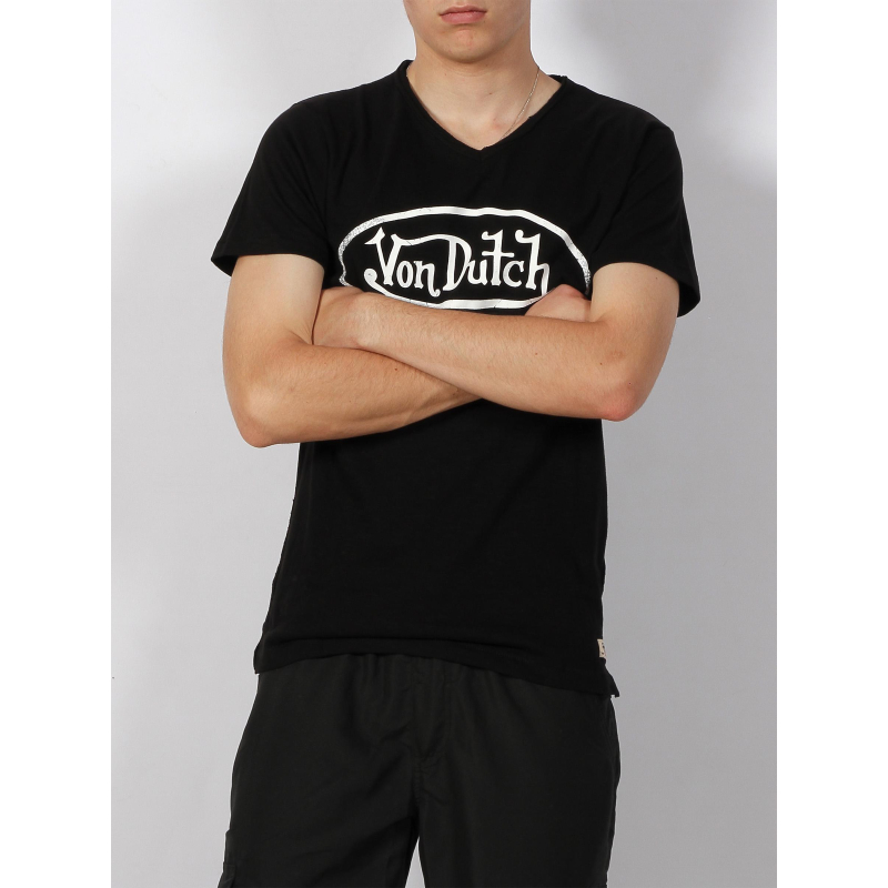 T-shirt logo imprimé noir homme - Von Dutch