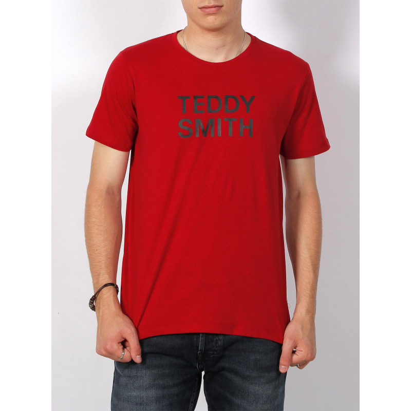 T-shirt ticlass 3 rouge garçon - Teddy Smith