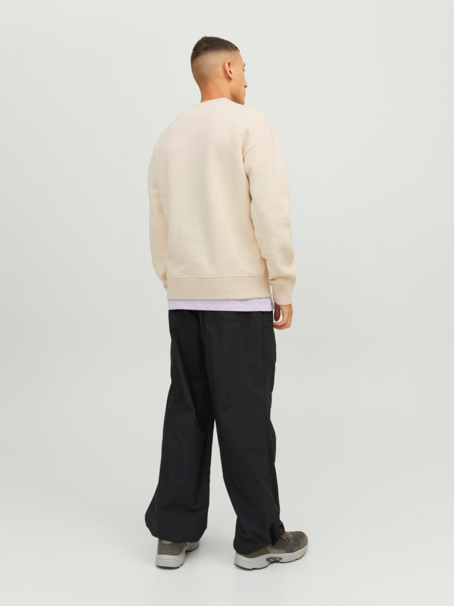 Sweat classic twill beige homme - Jack & Jones
