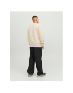 Sweat classic twill beige homme - Jack & Jones