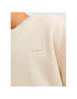 Sweat classic twill beige homme - Jack & Jones