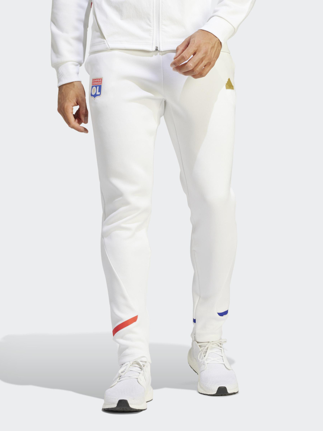 Jogging de football OL  blanc homme - Adidas