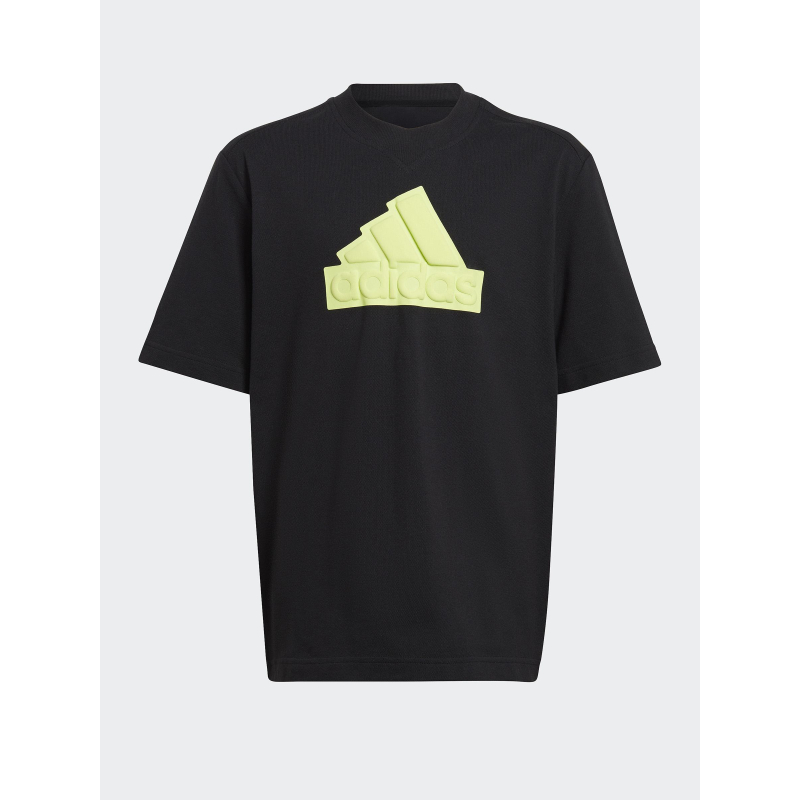 T-shirt logo tee jaune noir enfant - Adidas