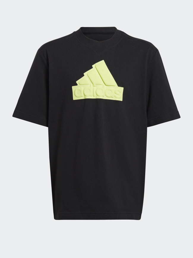 T-shirt logo tee jaune noir enfant - Adidas