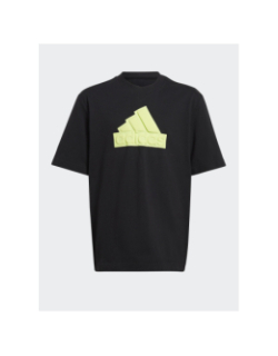 T-shirt logo tee jaune noir enfant - Adidas