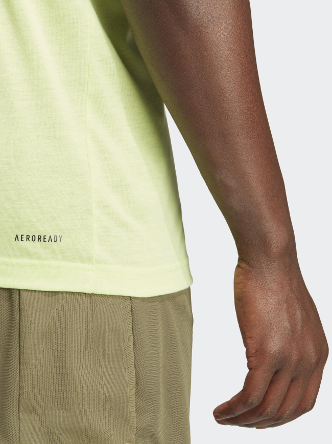 T-shirt logo vert fluo homme - Adidas