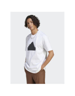T-shirt logo relief blanc homme - Adidas