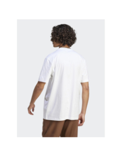 T-shirt logo relief blanc homme - Adidas