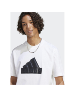 T-shirt logo relief blanc homme - Adidas