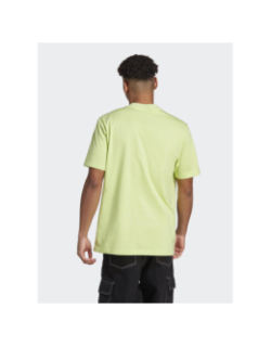 T-shirt logo relief noir vert homme - Adidas