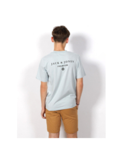 T-shirt mason back print bleu clair homme - Jack & Jones
