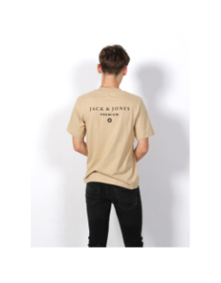 T-shirt mason back print beige homme - Jack & Jones