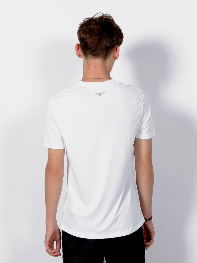 T-shirt impulse core blanc homme - Mizuno
