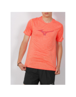 T-shirt core rb orange homme - Mizuno